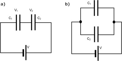 capacitors in series and parallel
